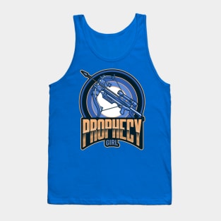 Buffy "Prophecy girl" slogan with crossbow Tank Top